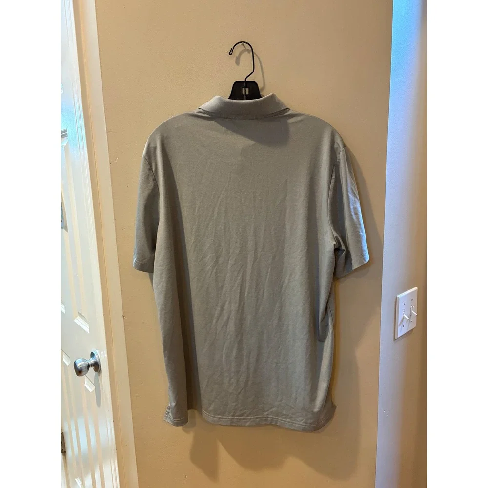 Polo Ralph Lauren Performance Mens Gray Short Sleeve Polo Shirt Size M Stretch